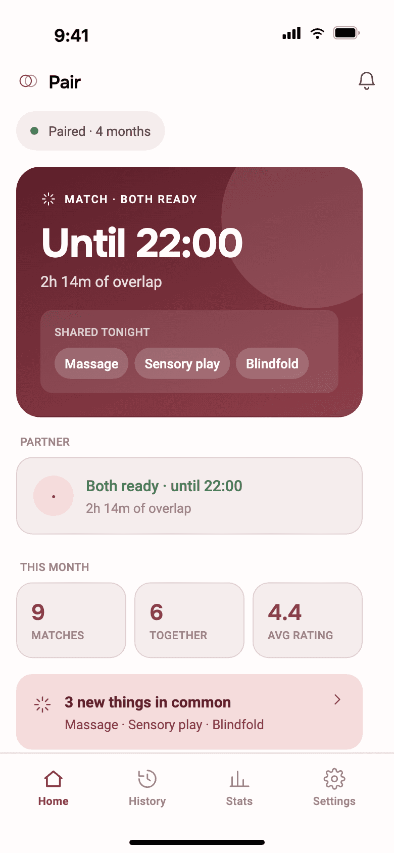 Match screen